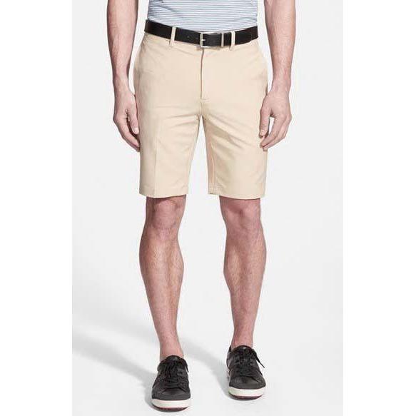 BOBBY JONES Golf shorts flat front men's wicking khaki $95-Shorts-Bobby Jones-Jenifers Designer Closet