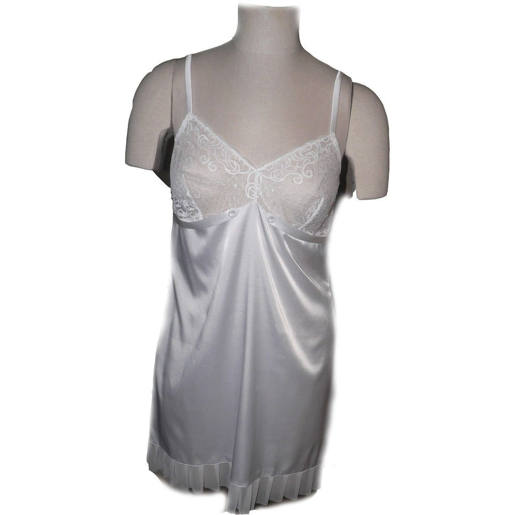STUDIO LA PERLA lace L stretch satin babydoll gown chemise bridal wedd –  Jenifers Designer Closet