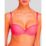 CHANTELLE graphique underwire bra 32 DDD $78 pink underwire 2212-Bras & Bra Sets-Chantelle-32DDD-Pink-Jenifers Designer Closet