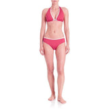 KATE SPADE swimsuit XS bikini 2PC halter poppy red pink set designer-Swimwear-Kate Spade-XS-Poppy-Jenifers Designer Closet
