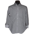 ROBERT GRAHAM shirt S black white plaid w/ skull contrast cuffs men's-Casual Shirts-Robert Graham-Small-Black/white-Jenifers Designer Closet