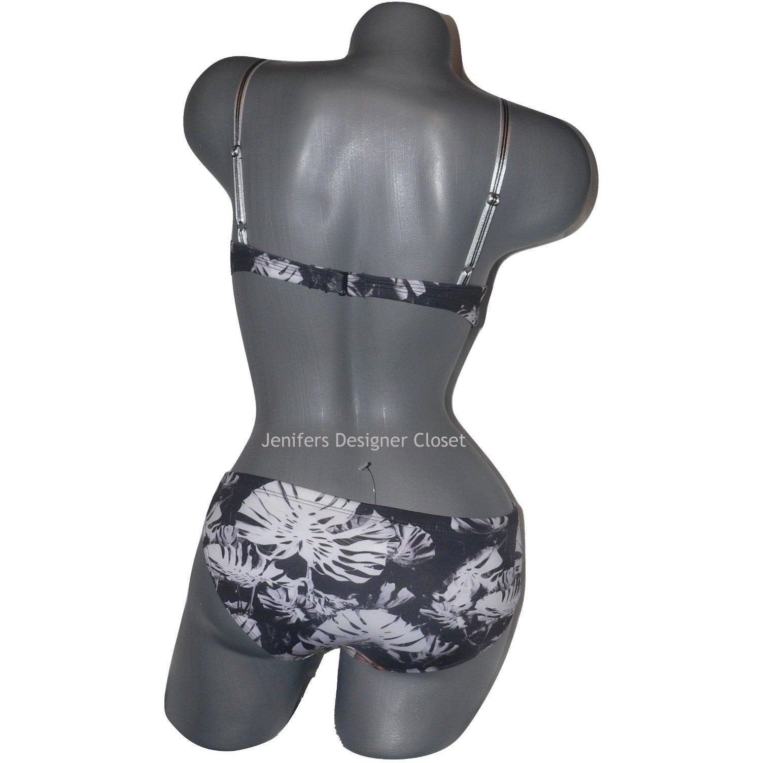 CLOVER CANYON M neoprene swimsuit bikini chrome divide 2pc scuba-Swimwear-Clover Canyon-Medium-Multi-Jenifers Designer Closet