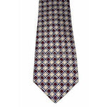 KITON Napoli silk suit tie necktie classic men's gold maroon 7 fold-Ties-Kiton-OS-Burgandy/Blue-Jenifers Designer Closet