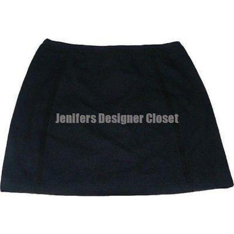 MARC JACOBS mini skirt 10 linen wool designer runway navy career-Skirts-Marc Jacobs-10-Navy-Jenifers Designer Closet