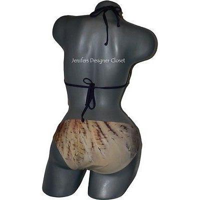 LUXE by Lisa Vogel 4 exotic bikini swimsuit-Swimwear-LUXE-4-Tan-Jenifers Designer Closet