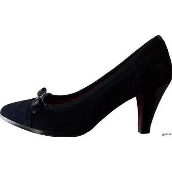 COSTUME NATIONAL navy pumps heels shoes $754 37 7 M suede leather-Heels-Costume National-37-navy-Jenifers Designer Closet