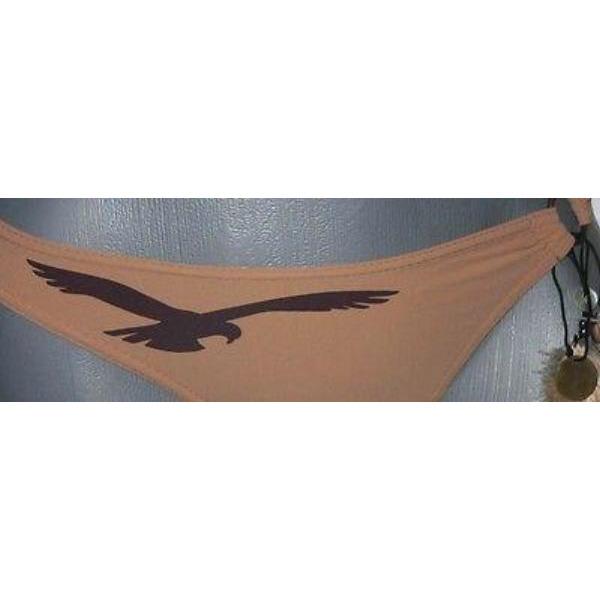 HUIT Plage Small bikini swimsuit feathers France 6 30B Indian-Swimwear-HUIT Plage-6-brown-Jenifers Designer Closet