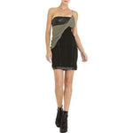 ALEXANDER WANG fitted dress draped sash leather runway black-Clothing, Shoes & Accessories:Women's Clothing:Dresses-Alexander Wang-Jenifers Designer Closet