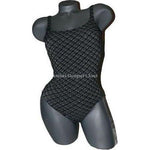 SHAN of Canada logo tank swimsuit high-end black 6 small $188 luxe-Swimwear-SHAN-6/small-Black/white-Jenifers Designer Closet