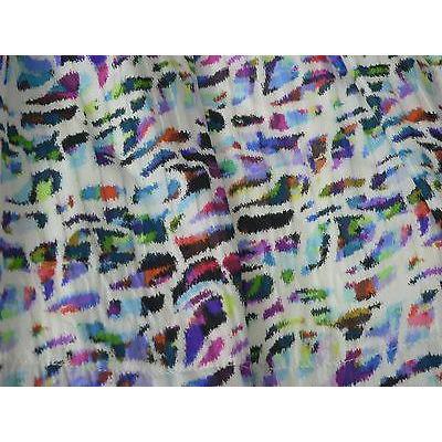 ANNA MOLINARI silk career skirt 40 luxe runway designer mini flouncy-Skirts-Anna Molinari-40-multi-Jenifers Designer Closet