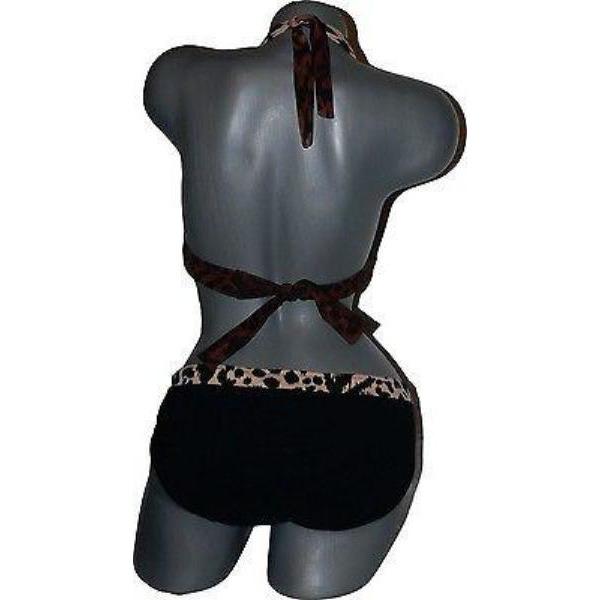 GOTTEX leopard 10 cheetah bikini swimsuit halter 2 piece ombre-Swimwear-Gottex-10-brown/black-Jenifers Designer Closet