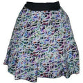 ANNA MOLINARI silk career skirt 40 luxe runway designer mini flouncy-Skirts-Anna Molinari-40-multi-Jenifers Designer Closet