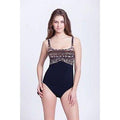 GOTTEX black swimsuit tummy control D CUP full bust slimming underwire-Swimwear-Gottex-6D cup-Black-Jenifers Designer Closet