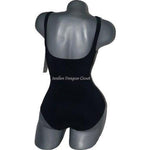 GOTTEX maillot swimsuit 8 tummy control slimming black white pink-Swimwear-Gottex-8-Black/Pink-Jenifers Designer Closet