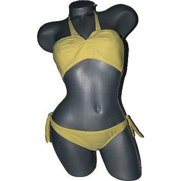 ROSA CHA Brazil yellow bikini side tie swimsuit 2pc-Swimwear-Rosa Cha-Large-Yellow-Jenifers Designer Closet