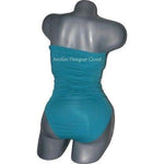 FABUCCI All In One swimsuit cover-up mini dress teal designer high-end-Swimwear-Fabucci-Jenifers Designer Closet