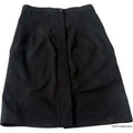 ARMANI JEANS black skirt button up 44 8 straight knee length-Skirts-Armani Jeans-44/8-Black-Jenifers Designer Closet