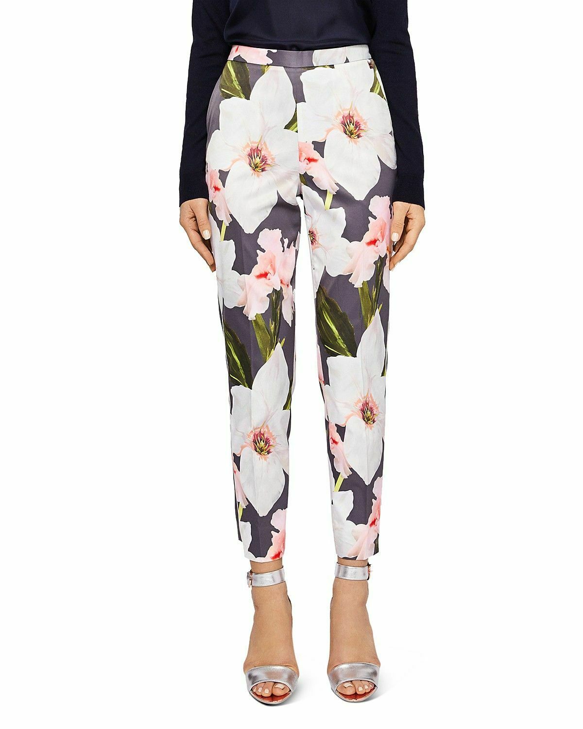 TED BAKER LONDON (2) 6 Chatsworth tapered pants trousers slacks floral crop