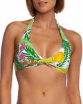 TRINA TURK halter 10 twist 2-piece bikini swimsuit tropical hawaiian banana - Jenifers Designer Closet