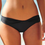 SEAFOLLY 12 US twist band bikini swimsuit bottom only black separates-Clothing, Shoes & Accessories:Women's Clothing:Swimwear-Seafolly-12-Black-Jenifers Designer Closet