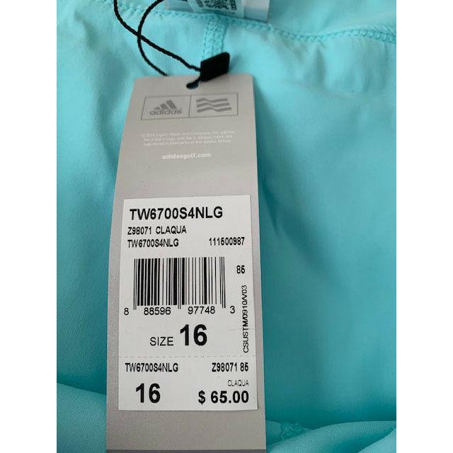 ADIDAS SZ 16 Tennis Golf skirt skort with built in shorts aqua plus size-Clothing, Shoes & Accessories:Women's Clothing:Skirts-Adidas-16-Aqua-Jenifers Designer Closet