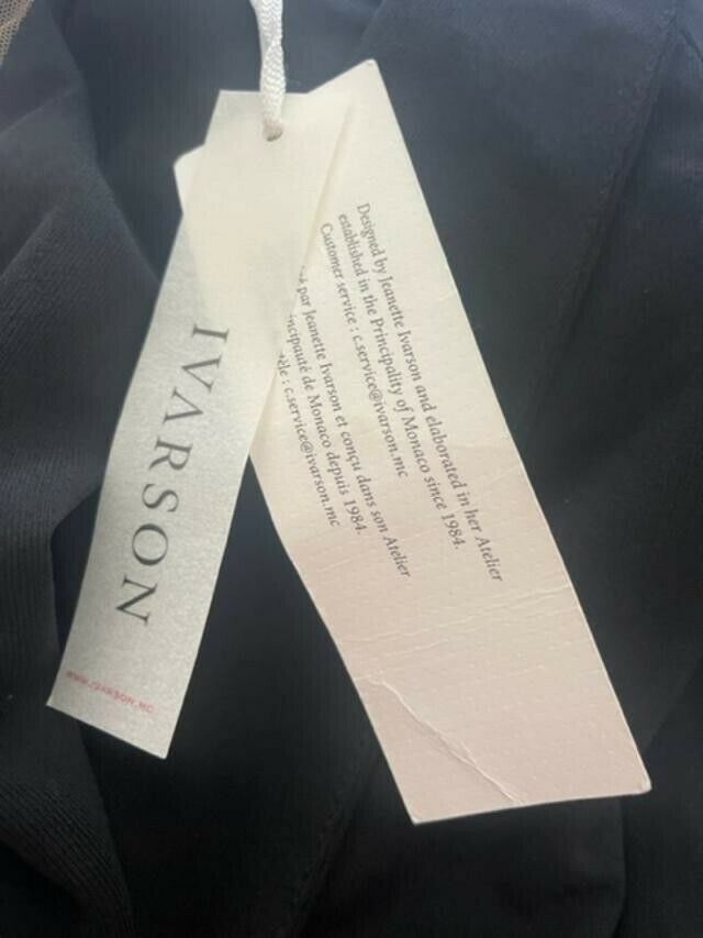 Jeanette IVARSON Monte Carlo 36 4 dressy formal jacket blazer black crystals