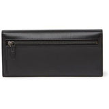 TUMI long wallet smooth leather slim black envelope designer $475
