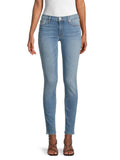 HUDSON Los Angeles 31 Krista super skinny blue jeans denim whiskered faded