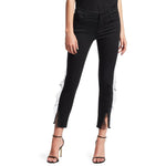 J BRAND 835 Photo Ready 24 skinny jeans organza trim black $278 evening haze-Clothing, Shoes & Accessories:Women:Women's Clothing:Jeans-J Brand-Jenifers Designer Closet