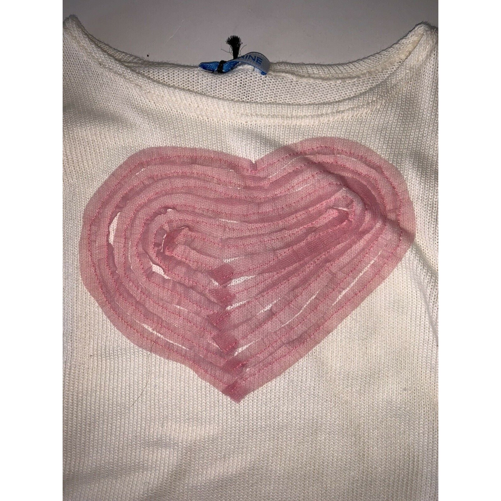 SUBMARINE 2 piece pants set. top bottom 24 MOS ecru pink hearts baby girls-Clothing, Shoes & Accessories:Baby:Baby & Toddler Clothing:Outfits & Sets-Submarine-24 mos-ecru-Jenifers Designer Closet