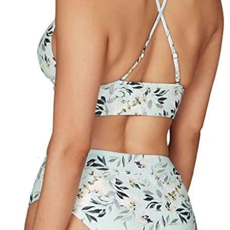 CIKADA Australia US 4 AU 8 Nip Tuck bikini swimsuit floral 2 piece baby blue