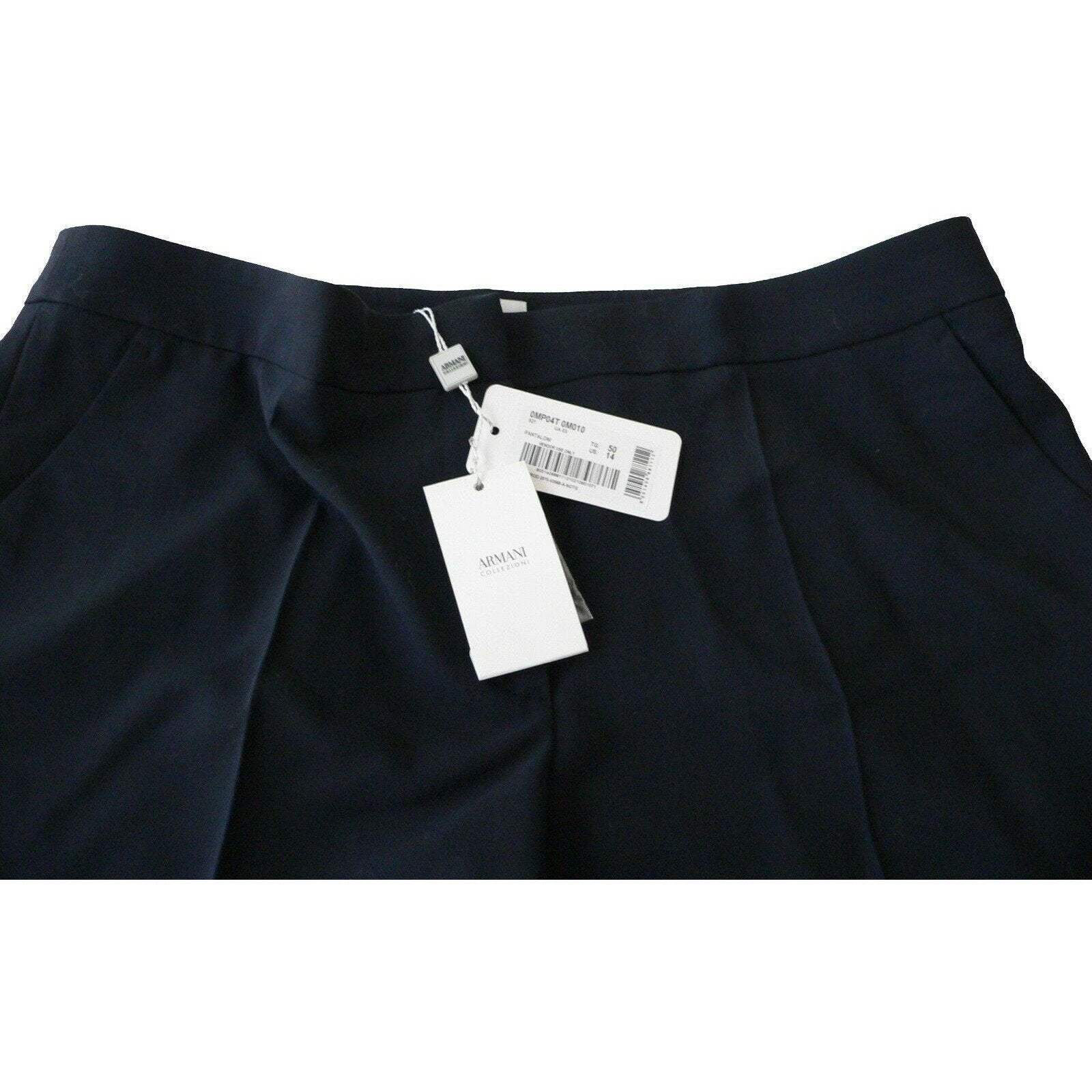 GIORGIO ARMANI COLLEZIONI Size 14 50 wool wide leg career pants slacks-Clothing, Shoes & Accessories:Women:Women's Clothing:Pants-Armani Collezioni-Jenifers Designer Closet