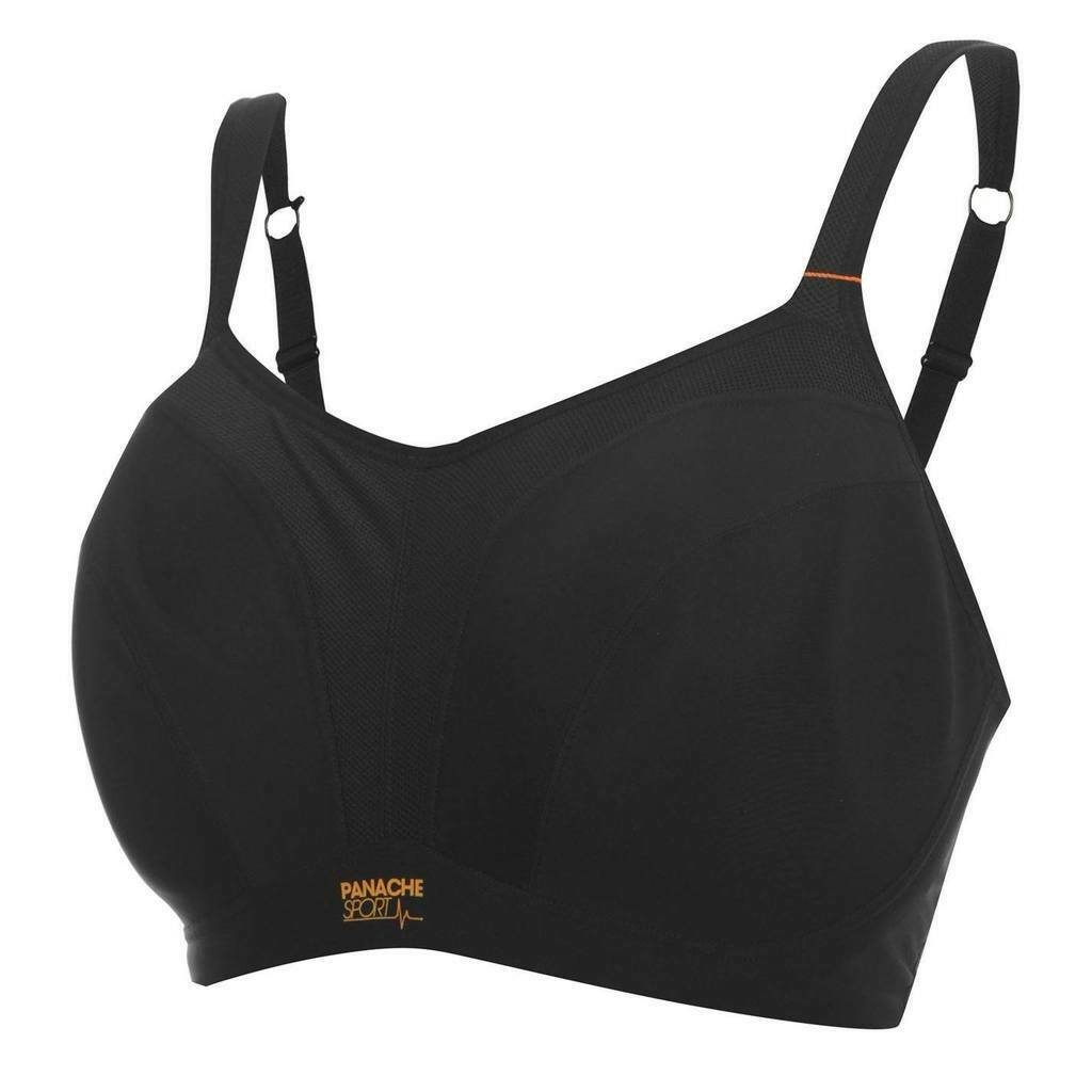 PANACHE 38F Plus high-impact underwire sports bra black 5021 max support