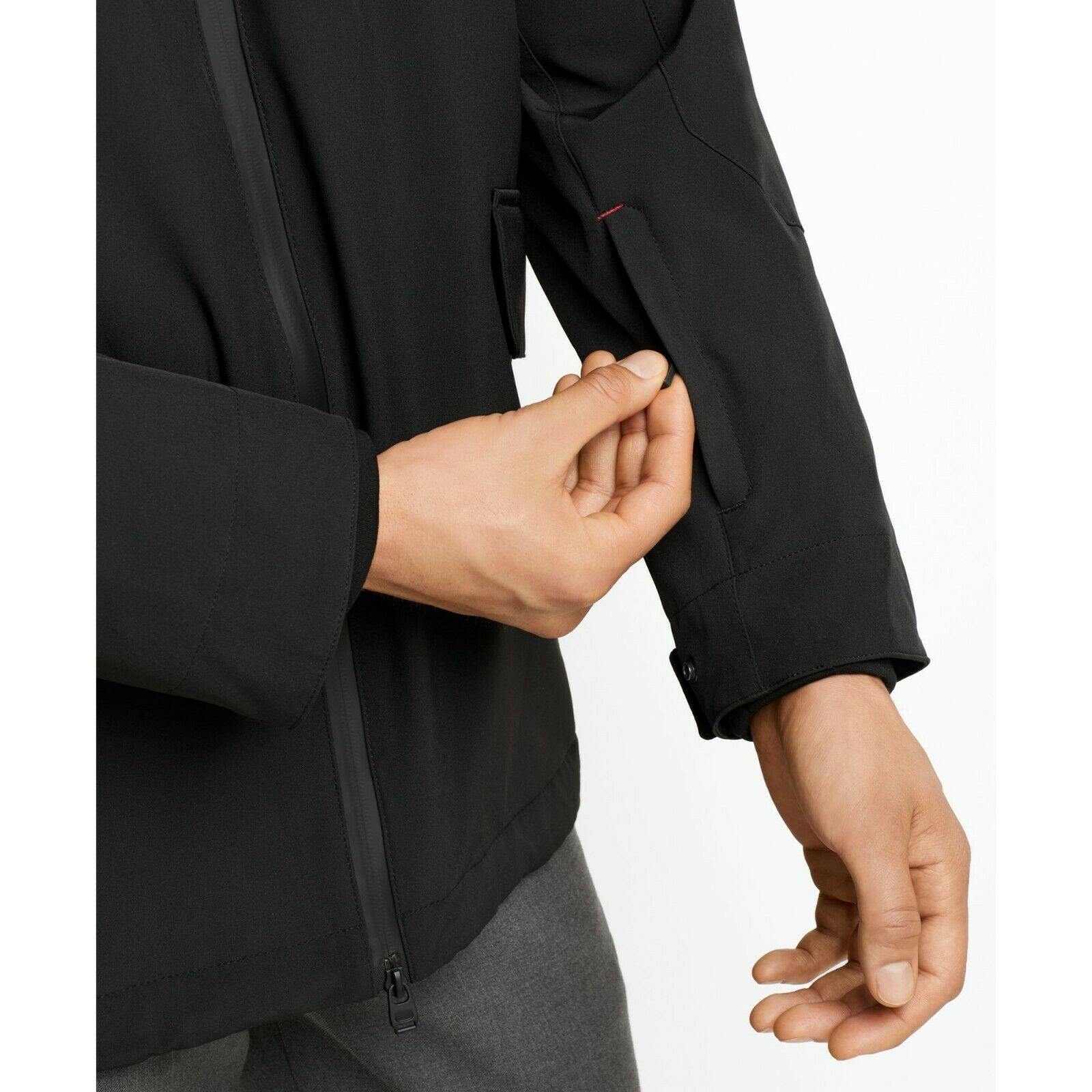 TUMI men's Lakeridge jacket coat water-resistant black hooded - Jenifers Designer Closet