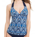GOTTEX 10 40 Java tankini top swimsuit halter macrame straps blue-Clothing, Shoes & Accessories:Women's Clothing:Swimwear-Gottex-10-Blue-Jenifers Designer Closet