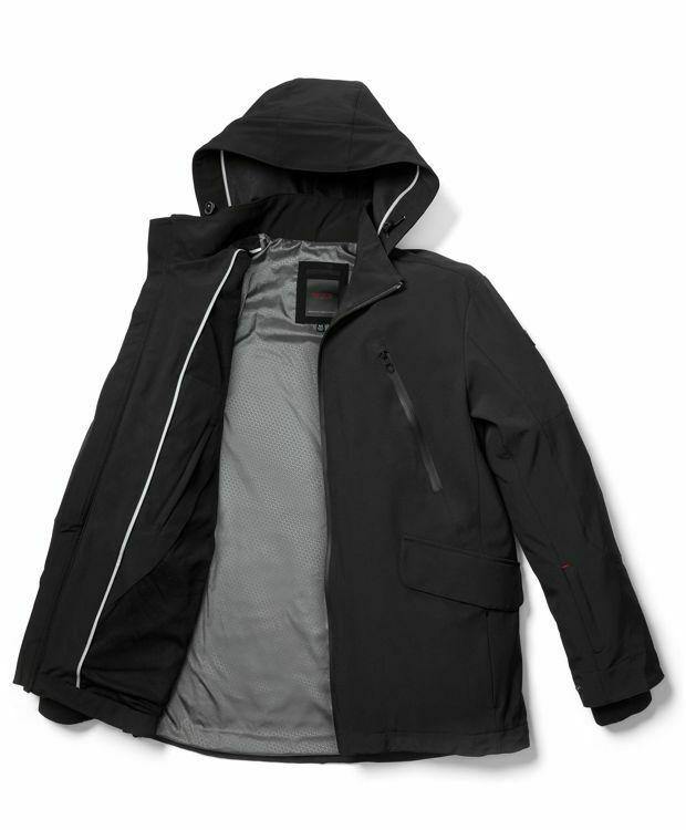 TUMI men's Lakeridge jacket coat water-resistant black hooded - Jenifers Designer Closet