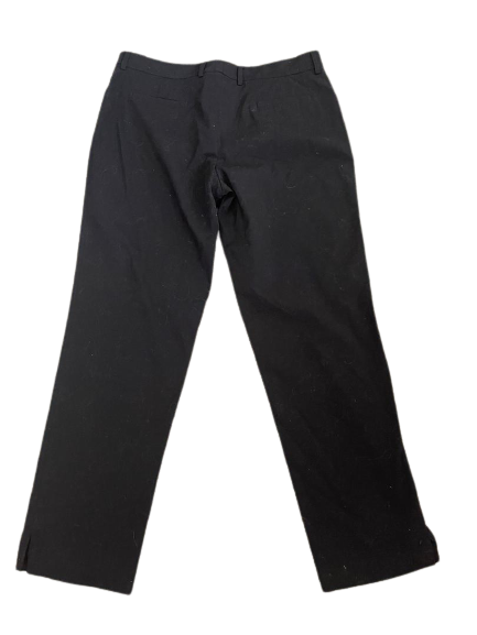 BALLY ladies pants 16/46 black biflex stretch slacks trousers casual flat