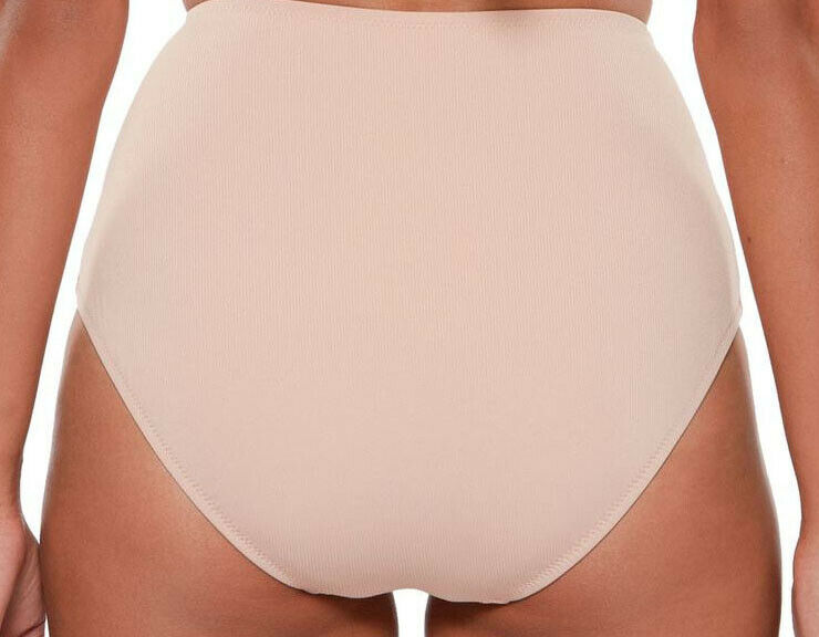 SANCTUARY swimsuit bikini color block 2 piece high-waisted black tan