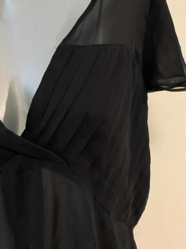 KAY UNGER New York 14 100% SILK evening formal top cocktail party luxe