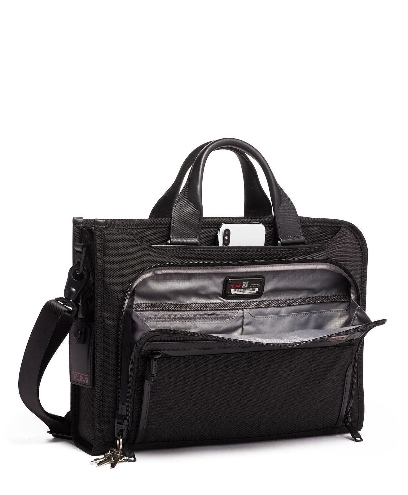 TUMI ALPHA 3 Portfolio Briefcase carry-on Business bag Black