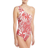 RED CARTER M One Shoulder off-shoulder maillot swimsuit 1 piece floral-Clothing, Shoes & Accessories:Women's Clothing:Swimwear-Red Carter-Medium-Multi-Jenifers Designer Closet