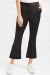 FRAME dress pants 6 career slacks trousers black flare designer stretch $375 - Jenifers Designer Closet
