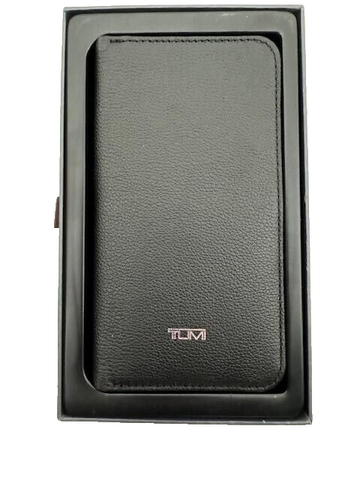 TUMI Folio Wallet Case iPhone XS MAX leather cellular cover credit cards