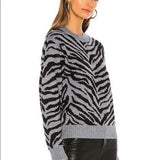 REBECCA MINKOFF S Jax zebra Intarsia sweater soft warm luxury pullover - Jenifers Designer Closet