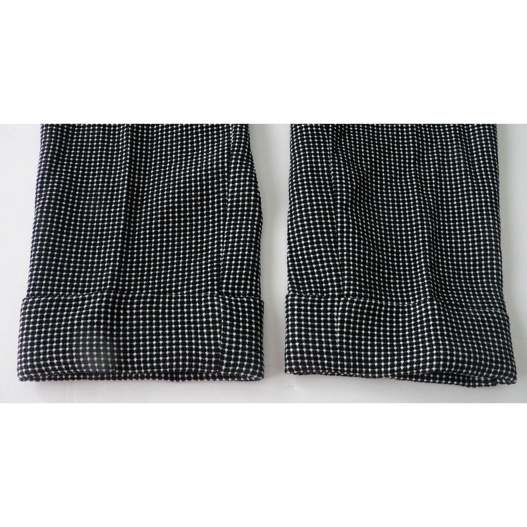 ARMANI COLLEZIONI 52/16 pants trousers slacks black/white heavyweight career-Clothing, Shoes & Accessories:Women's Clothing:Pants-Armani Collezioni-52//16-Black/white-Jenifers Designer Closet