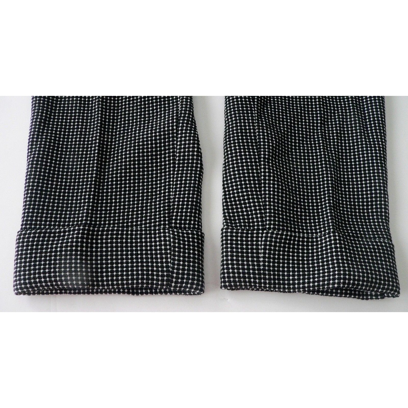 ARMANI COLLEZIONI 52/16 pants trousers slacks black/white heavyweight career-Clothing, Shoes & Accessories:Women's Clothing:Pants-Armani Collezioni-52//16-Black/white-Jenifers Designer Closet
