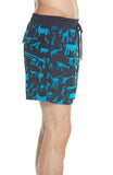 VILEBREQUIN XL (34-36) Moorea swim trunks men's swimsuit shorts navy flocked - Jenifers Designer Closet