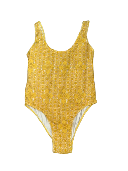 NIGHTCAP sunflower old 1 piece swimsuit crochet stretch lace