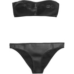 MELISSA ODABASH neoprene wet look bikini swimsuit w/ carry bag - Jenifers Designer Closet