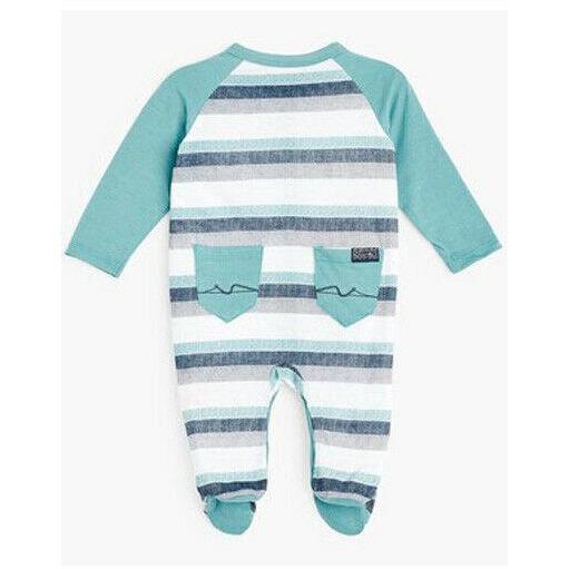 7 For All Mankind 6-9 mo infant baby onesie footie footed outfit snap outfit-Clothing, Shoes & Accessories:Baby:Baby & Toddler Clothing:Outfits & Sets-7 For All Mankind-Jenifers Designer Closet